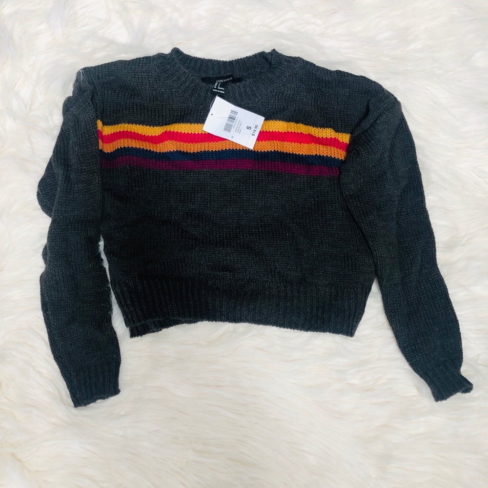 Multicolored Cropped sweater - Picture 3 of 3